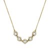 Ever Stacked Crystal Honeycomb Gold Plated Stacking Necklace