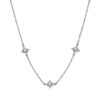Ever Stacked North Star Silver Tone Stacking Necklace