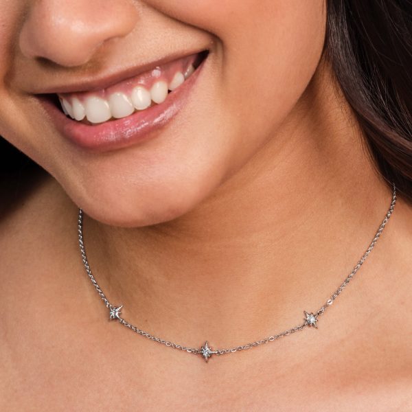 Ever Stacked North Star Silver Tone Stacking Necklace - Image 3