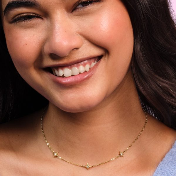 Ever Stacked North Star Gold Plated Stacking Necklace - Image 3