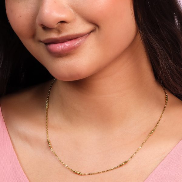Ever Stacked Beads Gold Plated Stacking Necklace - Image 3