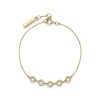 Ever Stacked Crystal Honeycomb Gold Plated Stacking Bracelet