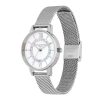 30mm White & Silver Mesh Watch - Image 2