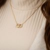 Gold Interlink Necklace - Image 3