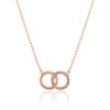 Rose Gold Interlink Necklace