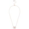 Rose Gold Interlink Necklace - Image 2