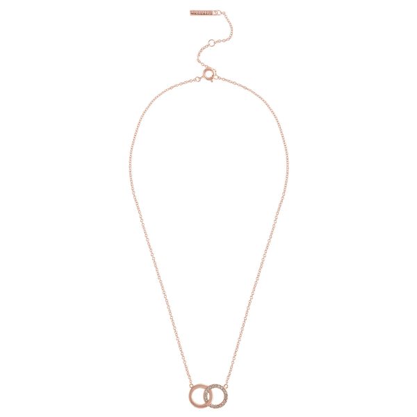Rose Gold Interlink Necklace - Image 2