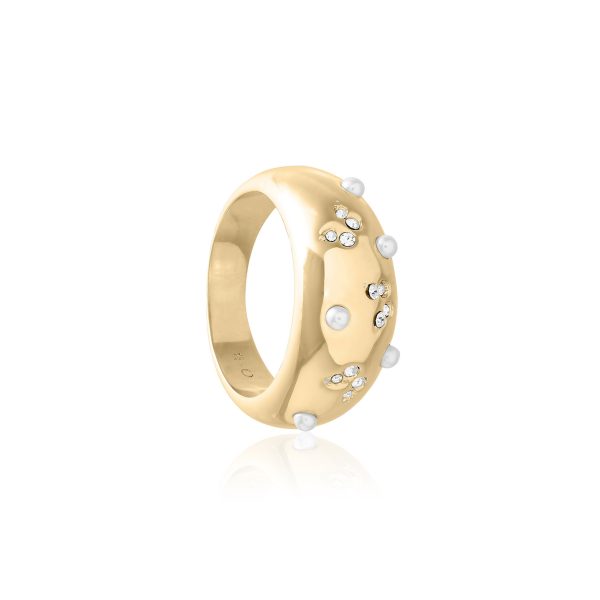 Gold Butterfly Dome Ring - Image 2
